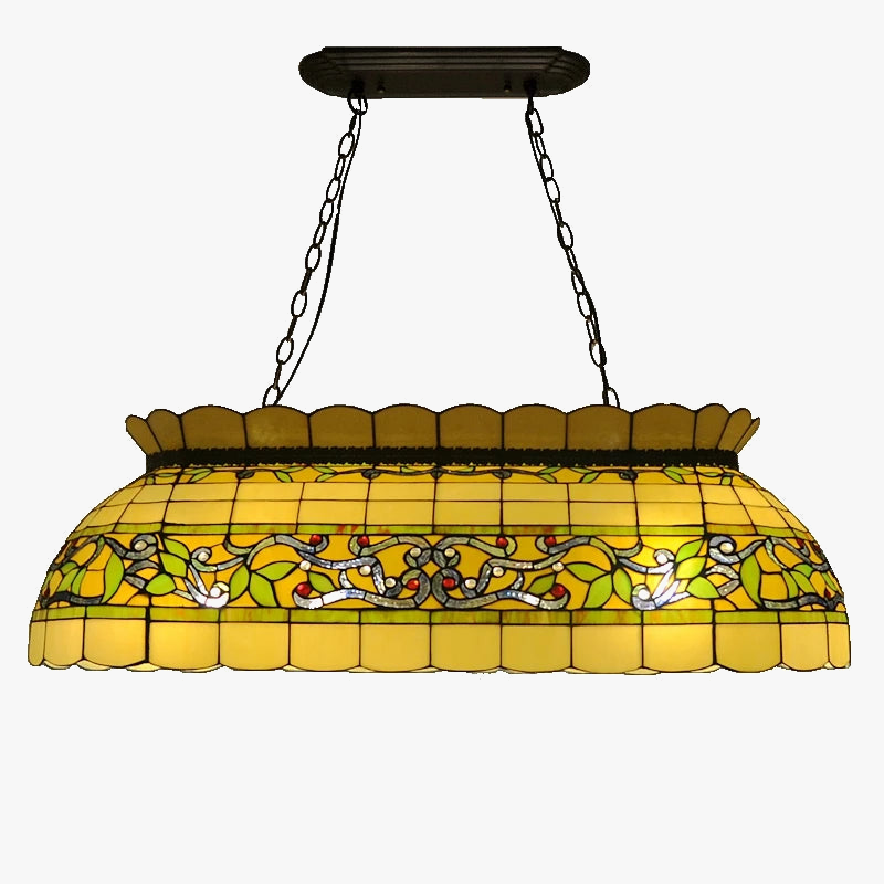 retro kroonluchter van rotan en glas voor bar- en restaurantverlichting