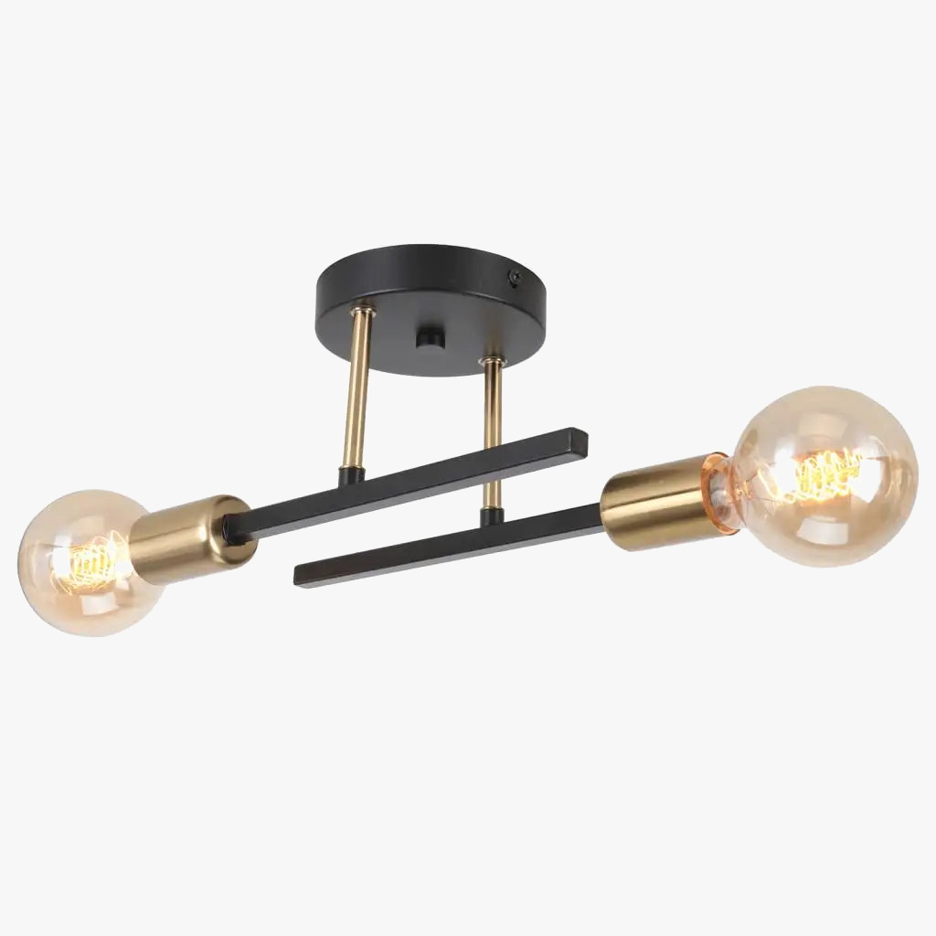 Retro metalen kroonluchter met elegant ontwerp