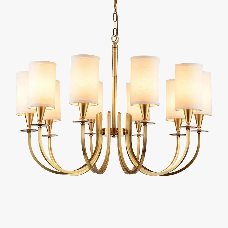 Rustieke koperen nordische lamp