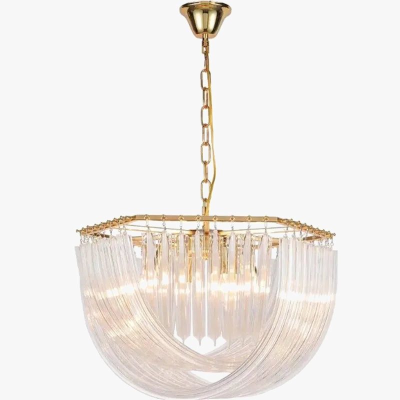 Elegant eigentijdse gouden kroonluchter