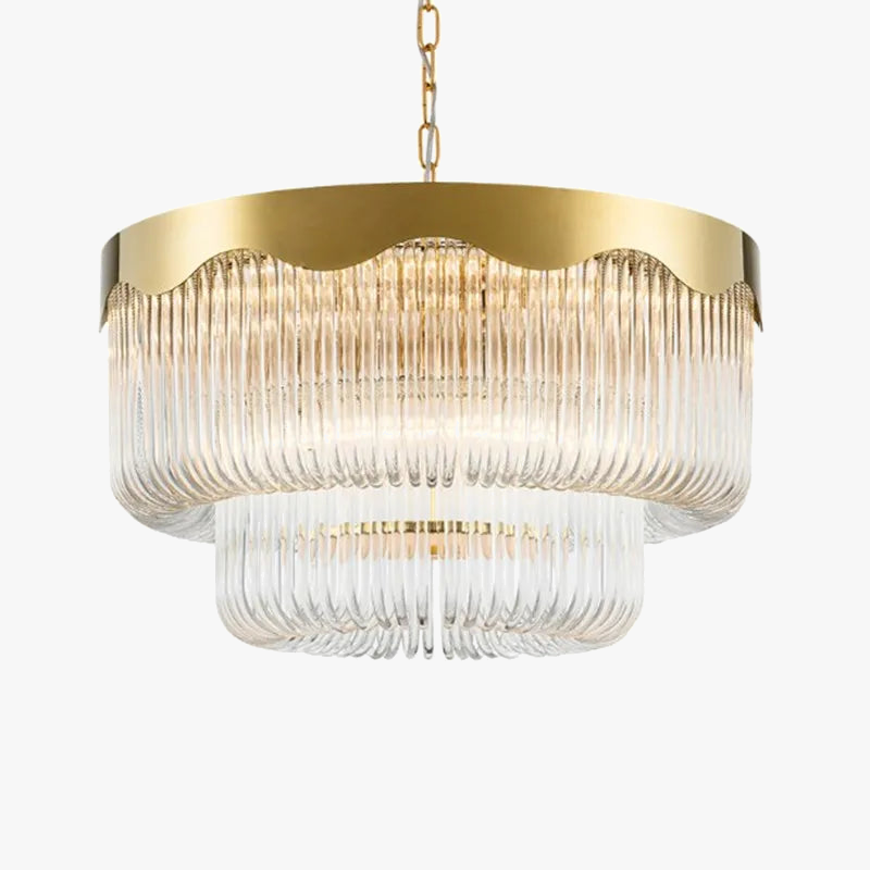 moderne hangende kroonluchter van kristalglas met elegant design