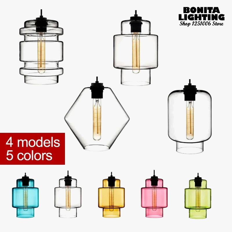 moderne hangende transparante glazen kroonluchter met elegant design