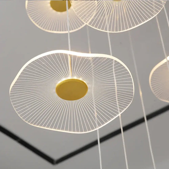 Lustre Villa Moderne Minimaliste Luxe Créatif Tournant Escalier Long Applique Murale Moderne