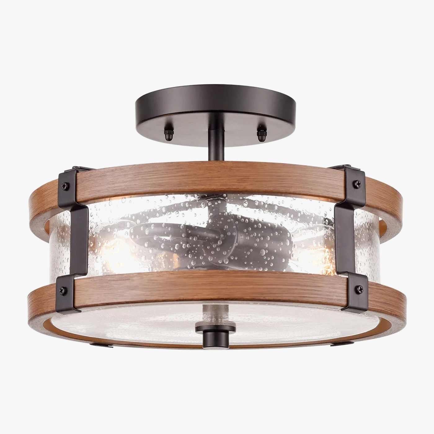 ronde vintage plafondlamp voor interieur in moderne loftstijl