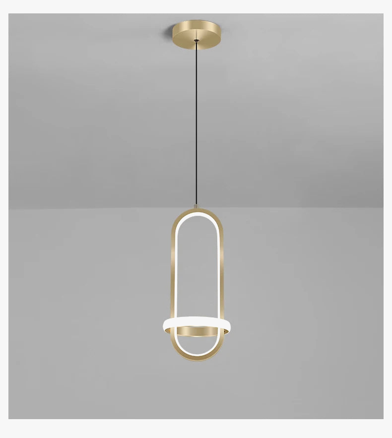 Moderne verlichte LED-hanglamp