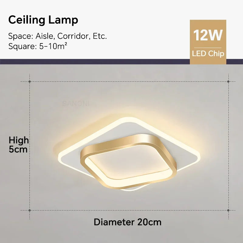Elegante moderne LED-plafondlamp