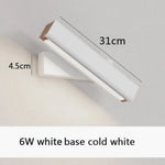 Moderne Rotatif Élégant Design Lumineux Intelligent Décoratif Blanc Blanc Froid L Applique