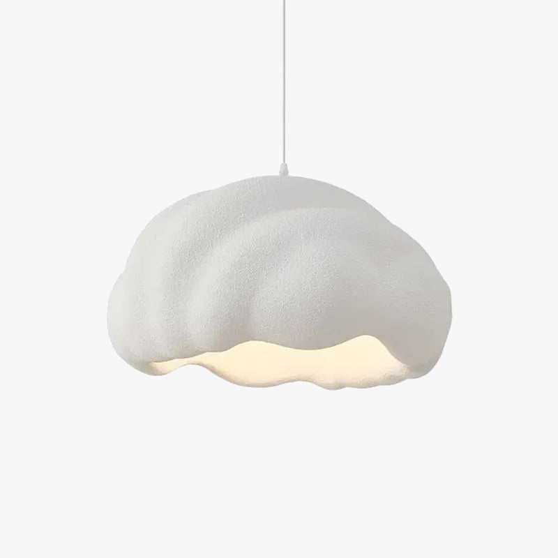 minimalistische creatieve noordelijke hanglamp wolk wabi sabi crème stijl led kroonluchter restaurant bar huisdecoratie lamp eetkamer verlichting