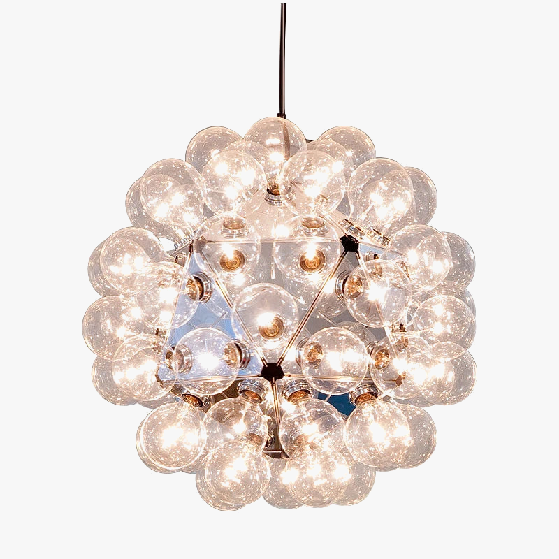 Elegante noordse glazen hanglamp