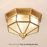 Plafonnier Diamant Moderne Priyanka Diamant Luminaire Doré