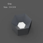 Plafonnier Hexagonal Couleur Géométrique Gris - 25 X 15Cm Luminaire Chambre
