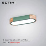 Plafonnier Led Bois Arrondi Loft Vert / S Non Luminaire Chambre