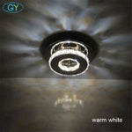 Plafonnier Led Cristal Chrome Entrée Luminaire Chambre