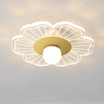 Plafonnier Led Fleur Majesty Doré - A 10W / Chaude Luminaire Chambre