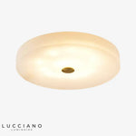 Plafonnier Led Marbre Et Disque Doré Luminaire Chambre