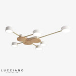 Plafonnier Led Métal Bois Aibiou Luminaire Chambre
