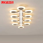 Plafonnier Led Moderne Rond Barres Luminaire Chambre