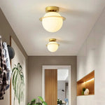Plafonnier Led Moderne Verre Créatif Luminaire Chambre