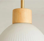 Plafonnier LED Suspendu en Bois