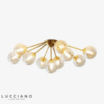 Plafonnier Led Verre Globes Modernes 10 Globes / Chaude Luminaire Chambre