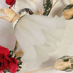 Plafonnier Verre À Fleurs Led Luminaire Chambre