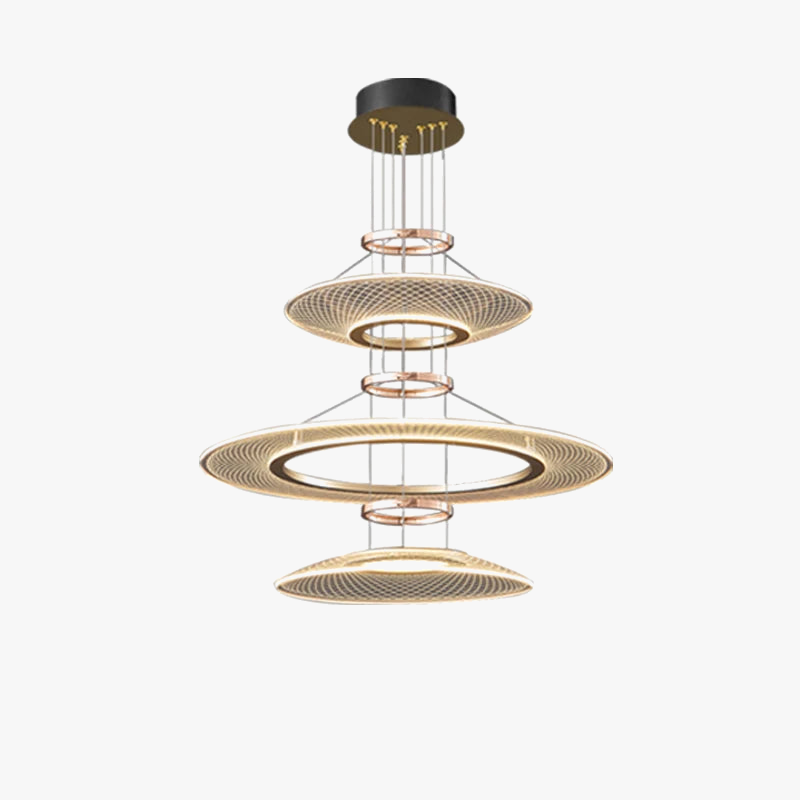 Moderne elegante lichte woonkamer hanglampen