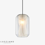 Prisme Verre Led Marbre Libe Grand / Froide Luminaire Chambre