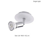 Spot Plafond Led Chromé Home 1 Lampe - Rond / Chaude Luminaire Chambre