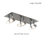 Spot Plafond Led Chromé Home 6 Lampes / Chaude Luminaire Chambre