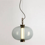Suspension Boule Verre Fumé Loft Luminaire Chambre