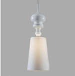 Suspension Chromée Rétro Fashion Blanc - Big Luminaire Doré