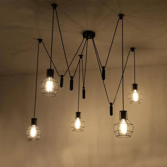 Suspension Design Industriel Moderne Luminaire Chambre