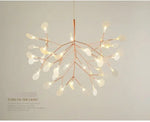 Suspension Design Moderne Led Arbre Doré Applique Murale Moderne
