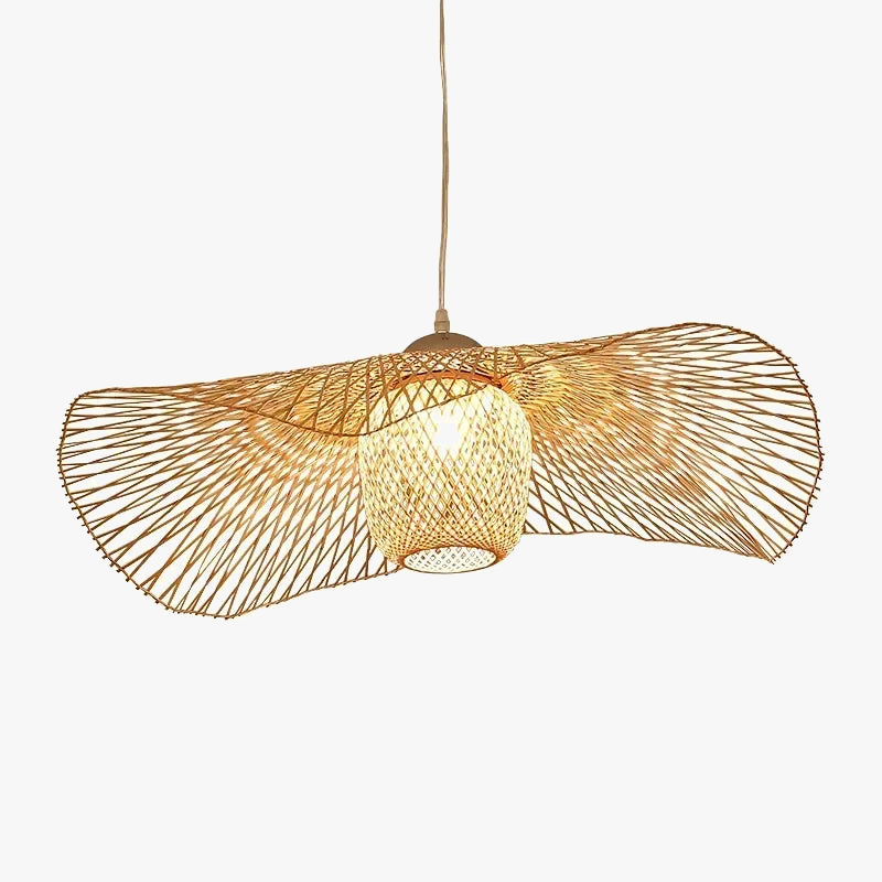 Elegante bamboe hanglamp voor restaurant