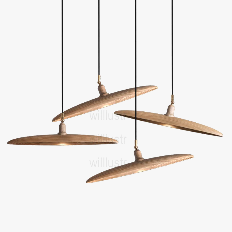 Houten hanglamp minimalistisch design houten hanglamp plafondkroonluchter eetkamer restaurant hotel