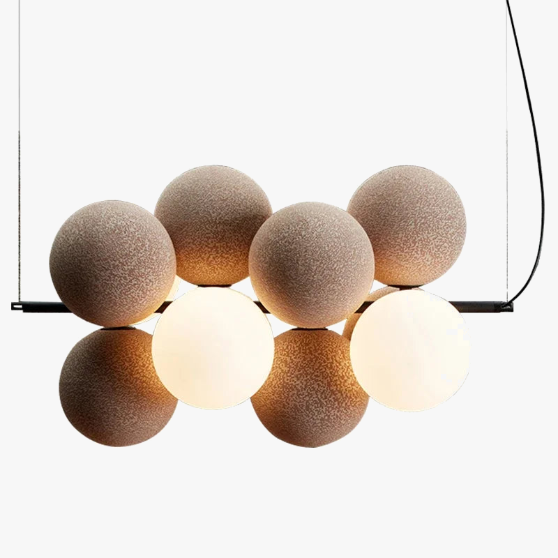flanellen kroonluchter in nordische stijl, modern kunstdesign