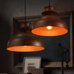 Suspension Industrielle Village Design Luminaire Cuivre