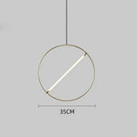 Suspension Led Anneau Juncal Moderne D35 Cm / Froide Luminaire Chambre