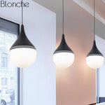 Suspension Led Boules En Verre Pointu Luminaire Chambre