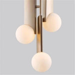 Suspension Led Dorée Boules Brass Luminaire Chambre