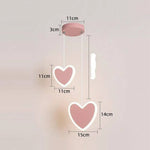 Suspension Led Enfant Formes Variées B / Rose Froide Luminaire Chambre