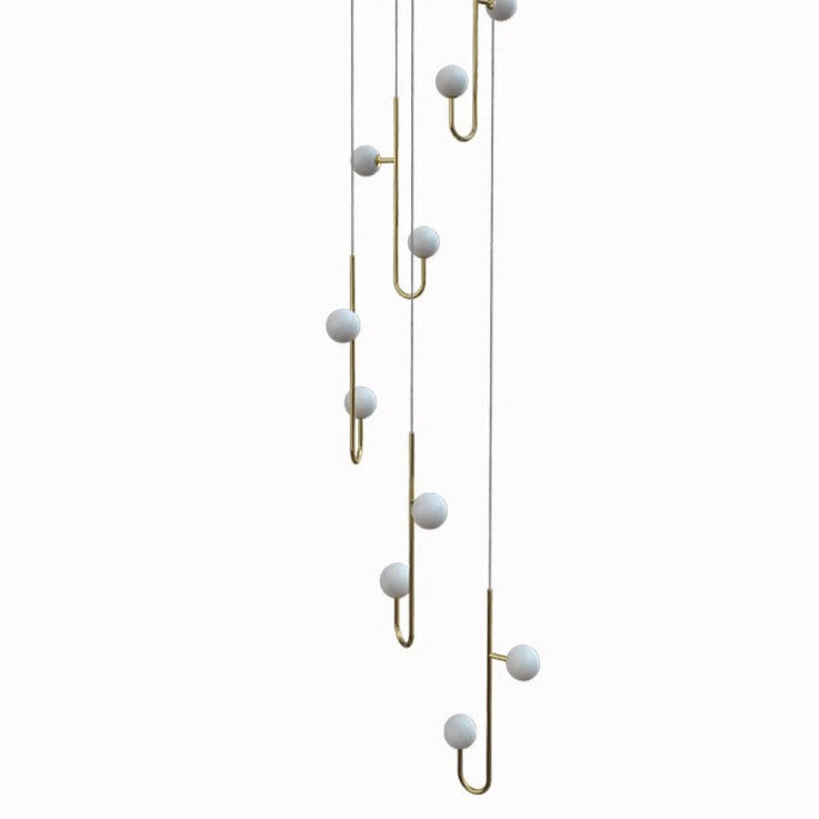 LED hanglamp wenteltrap plafond kroonluchter modern luxe