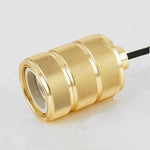 Suspension Led Métal Doré Cylindre B Luminaire Chambre