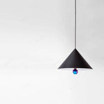 Suspension Led Moderne Abat-Jour Triangulaire 30 X 15Cm / Noir Luminaire Chambre