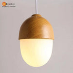Suspension Led Moderne Bois Arrondi B Luminaire Chambre