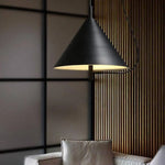 Suspension Led Moderne Conique Noir Luminaire Chambre