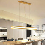 Suspension Led Moderne En Bois Loft Luminaire Chambre