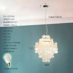 Suspension Led Moderne Loredi Nacrée Luminaire Chambre