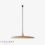 Suspension Led Nordic Bois Abat-Jour A / Beige Froide Luminaire Chambre