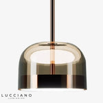 Suspension Led Verre Chromé Design Luminaire Chambre